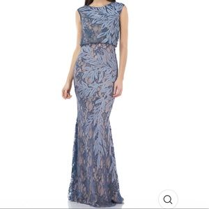 JS collection Soutache Embroidered Gown dress size 18W new without tags